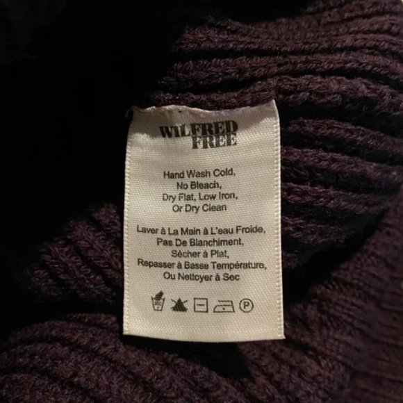 Wilfred Free Maroon/Purple Wool Knit Sweater - Picture 4 of 6